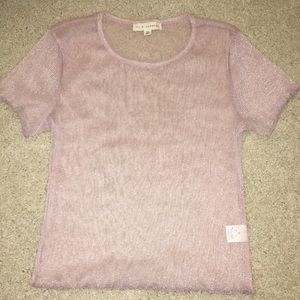 Pacsun LA hearts shear sparkly t shirt
